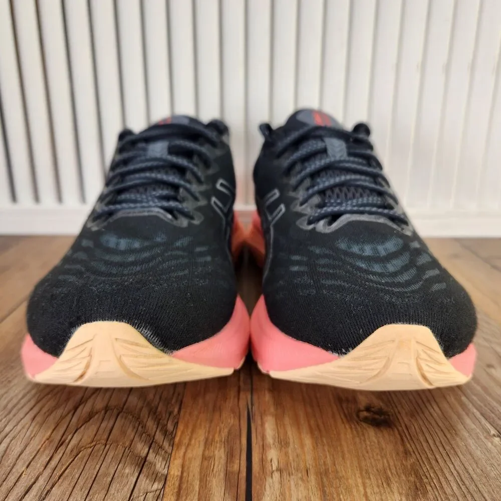 Asics GT-2000 11 Running Shoes Womens Size 10 Black Pink Peach Sneakers 1012B271